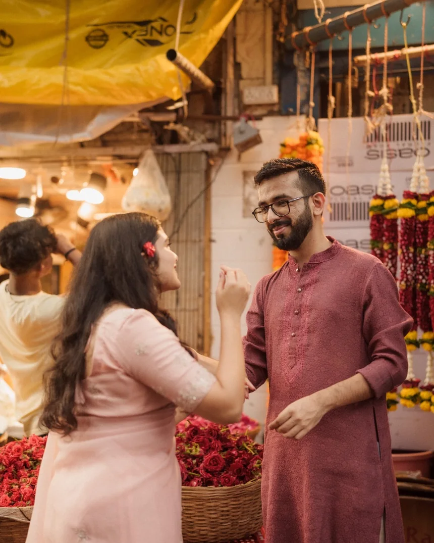 At the flower market